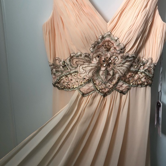 STUNNING Peach Sue Wong Dress. NWT - Picture 4 of 8